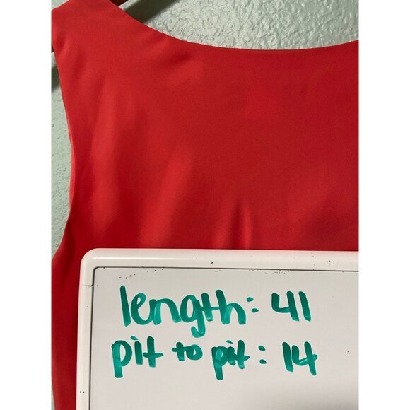 Vintage Giorgio Fiorlini Women's Peach Orange‎ Drap Dress Size 10 - Picture 10 of 10